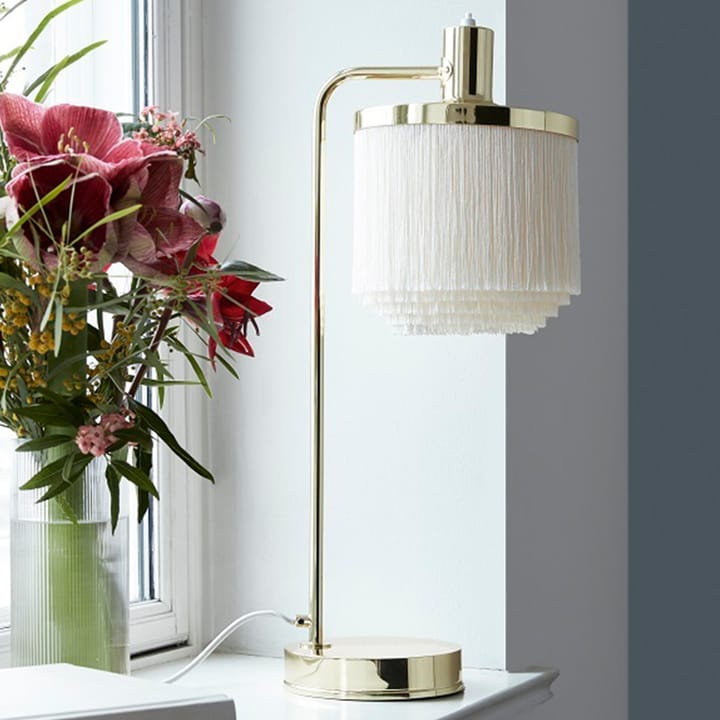 Fringe tafellamp, cream white Warm Nordic