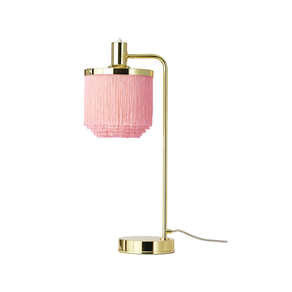Warm Nordic Fringe tafellamp pale pink