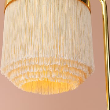 Fringe vloerlamp - cream white, met messing geplateerd staal - Warm Nordic