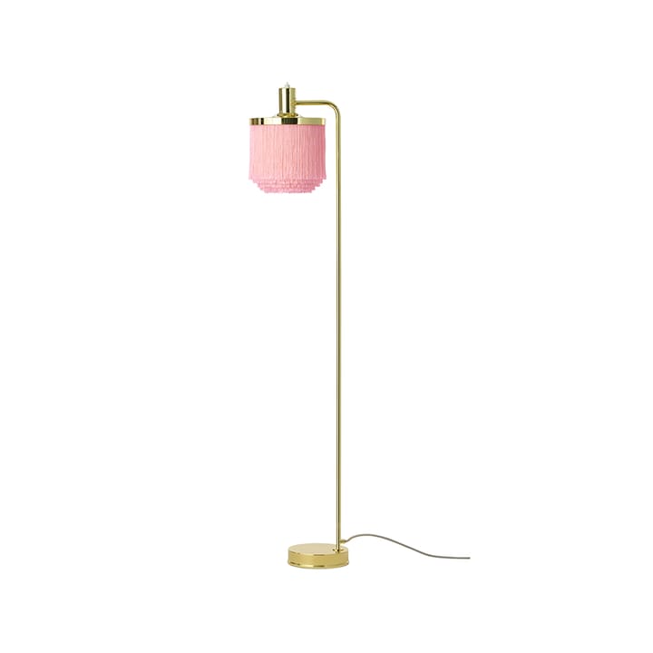 Fringe vloerlamp - pale pink, met messing geplateerd staal - Warm Nordic