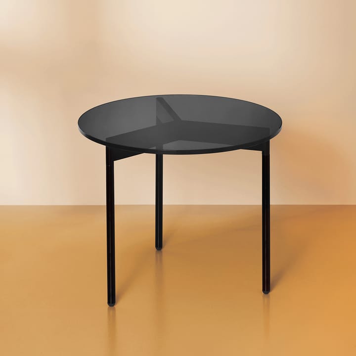From Above salontafel Ø52 cm zwart onderstel, Grijs Warm Nordic