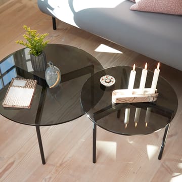 From Above salontafel Ø52 cm zwart onderstel - Grijs - Warm Nordic