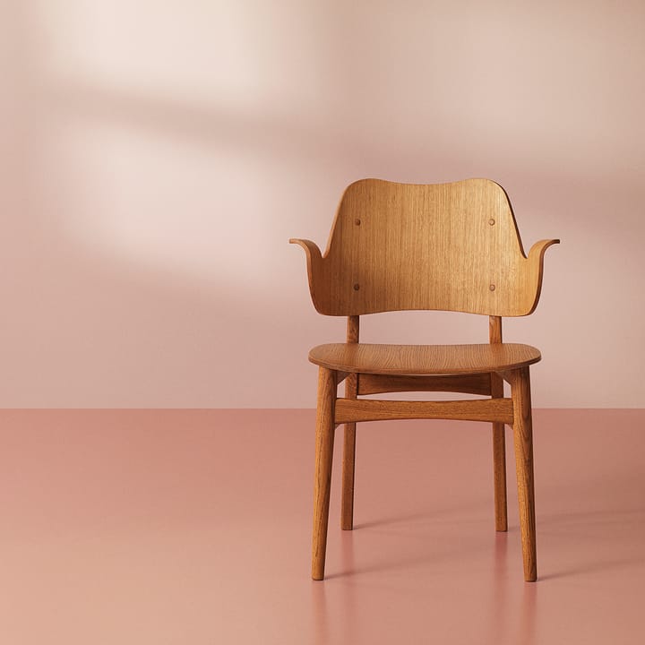 Gesture stoel, Eikenhout geolied met teakolie Warm Nordic
