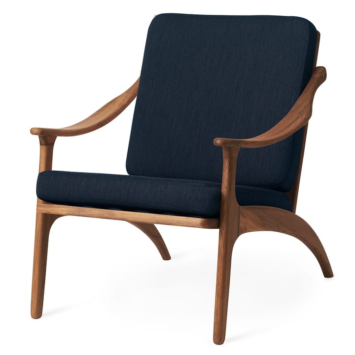 Lean Back Balder fauteuil teakhout, Granite grey Warm Nordic