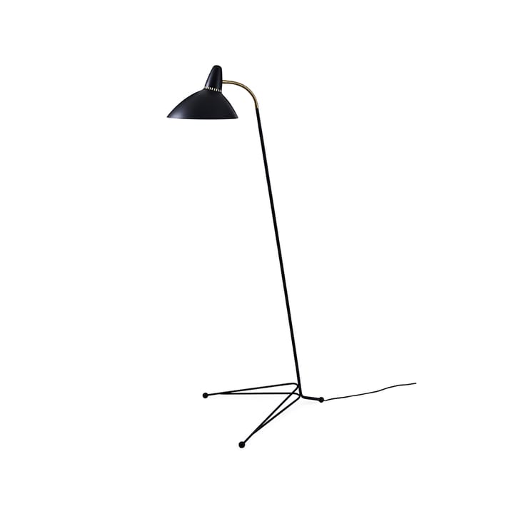 Lightsome vloerlamp - black noir, messing detail - Warm Nordic