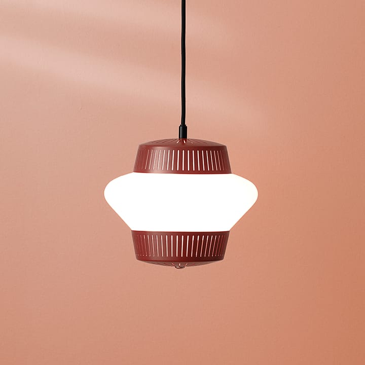 Opal Arch hanglamp, sky grey, gezandstraald opaalglas Warm Nordic