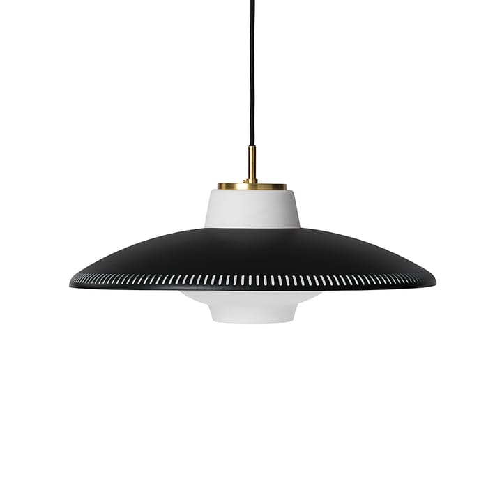 Opal Shade hanglamp - black noir, gezandstraald opaalglas - Warm Nordic