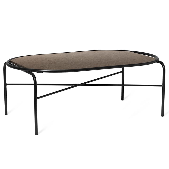 Secant ovale salontafel graniet, Antique brown Warm Nordic