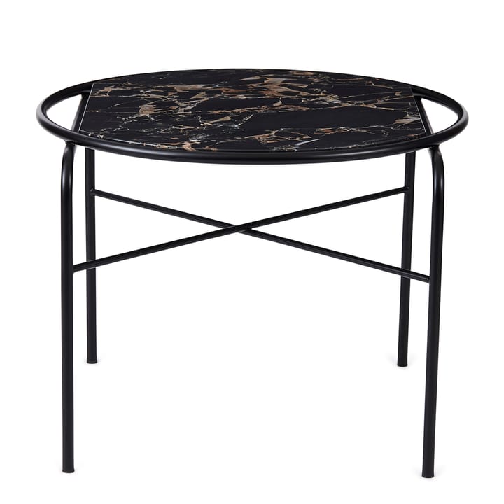 Secant salontafel marmer Ø60 cm - Black-gold - Warm Nordic