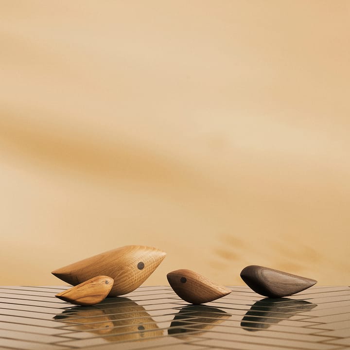 Twirling Bird decoratie L, Gerookt eiken Warm Nordic