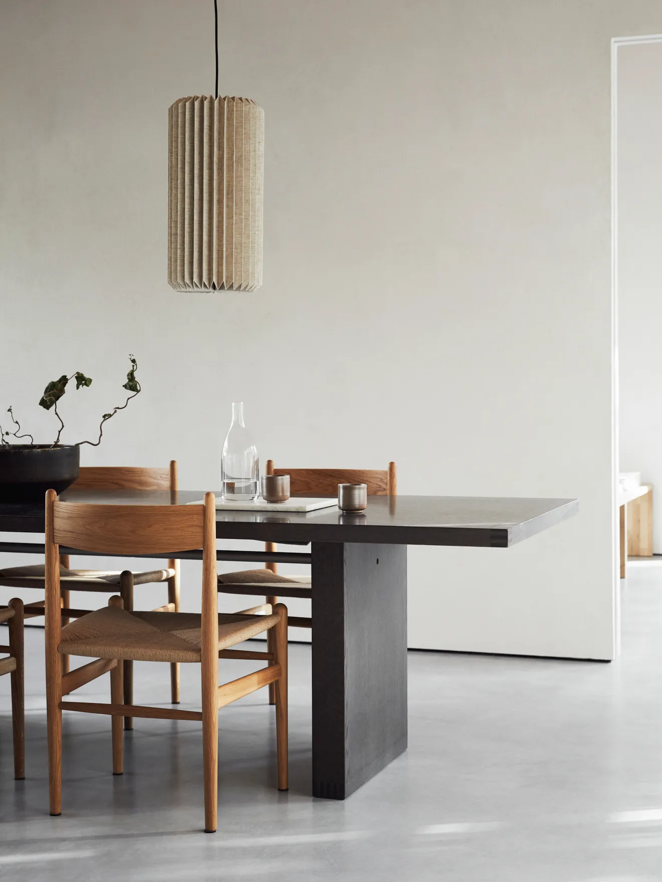 Alba hanglamp, L Ø26 cm, natural Watt & Veke