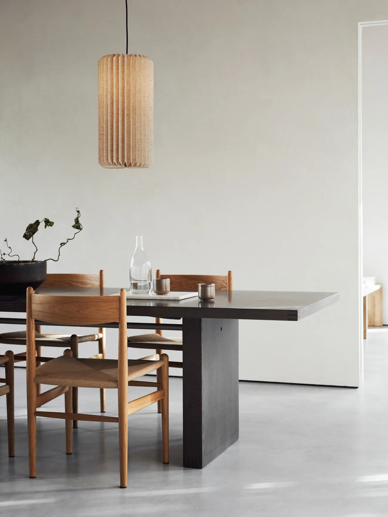 Alba hanglamp, L Ø26 cm, natural Watt & Veke