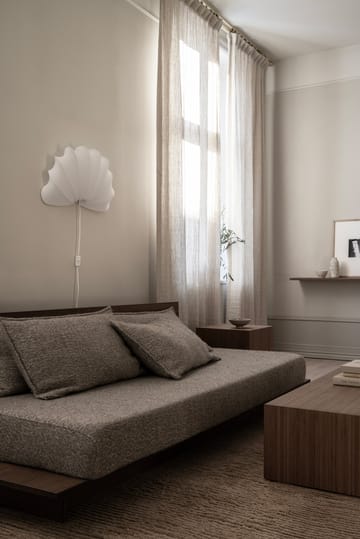 Anna wandlamp L 54 cm - White katoen - Watt & Veke