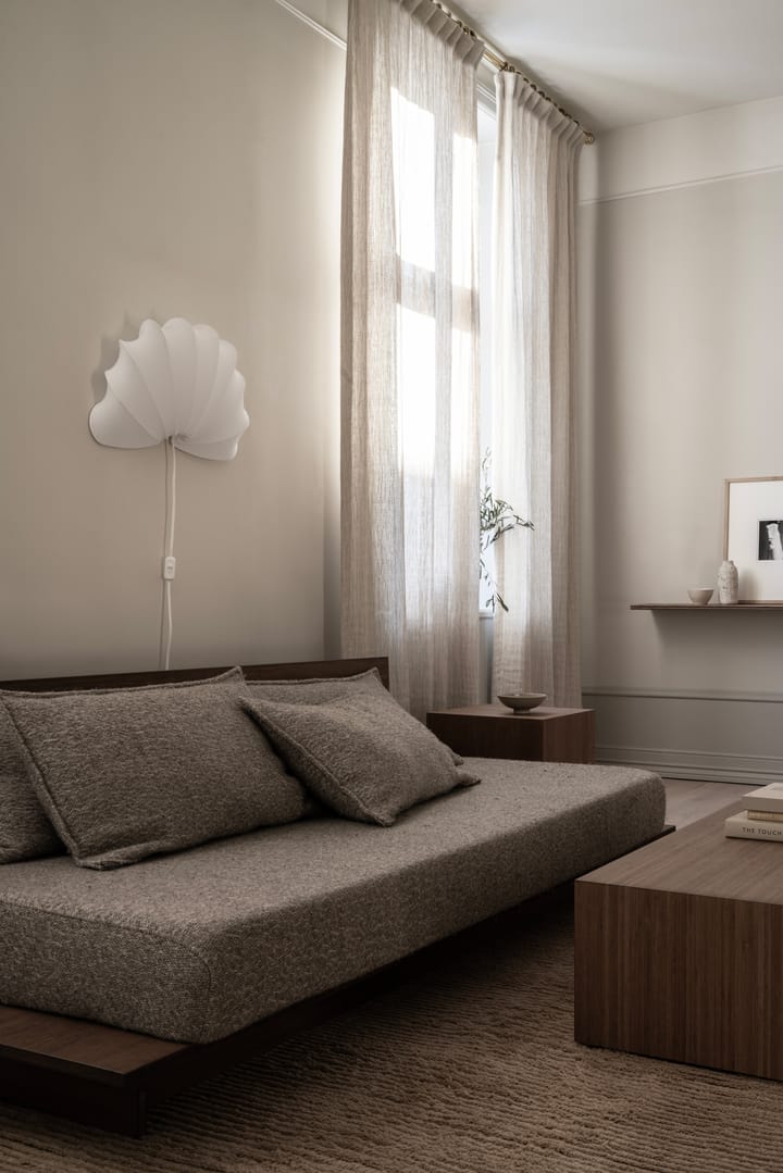Anna wandlamp L 54 cm, White katoen Watt & Veke