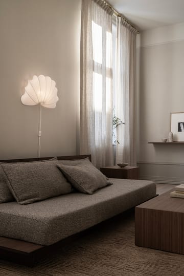Anna wandlamp L 54 cm - White katoen - Watt & Veke