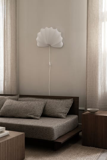 Anna wandlamp L 54 cm - White katoen - Watt & Veke
