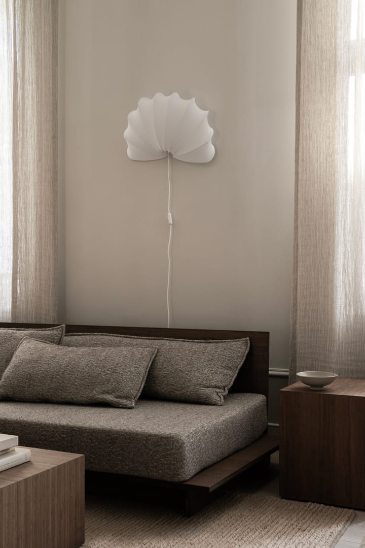 Anna wandlamp L 54 cm, White katoen Watt & Veke
