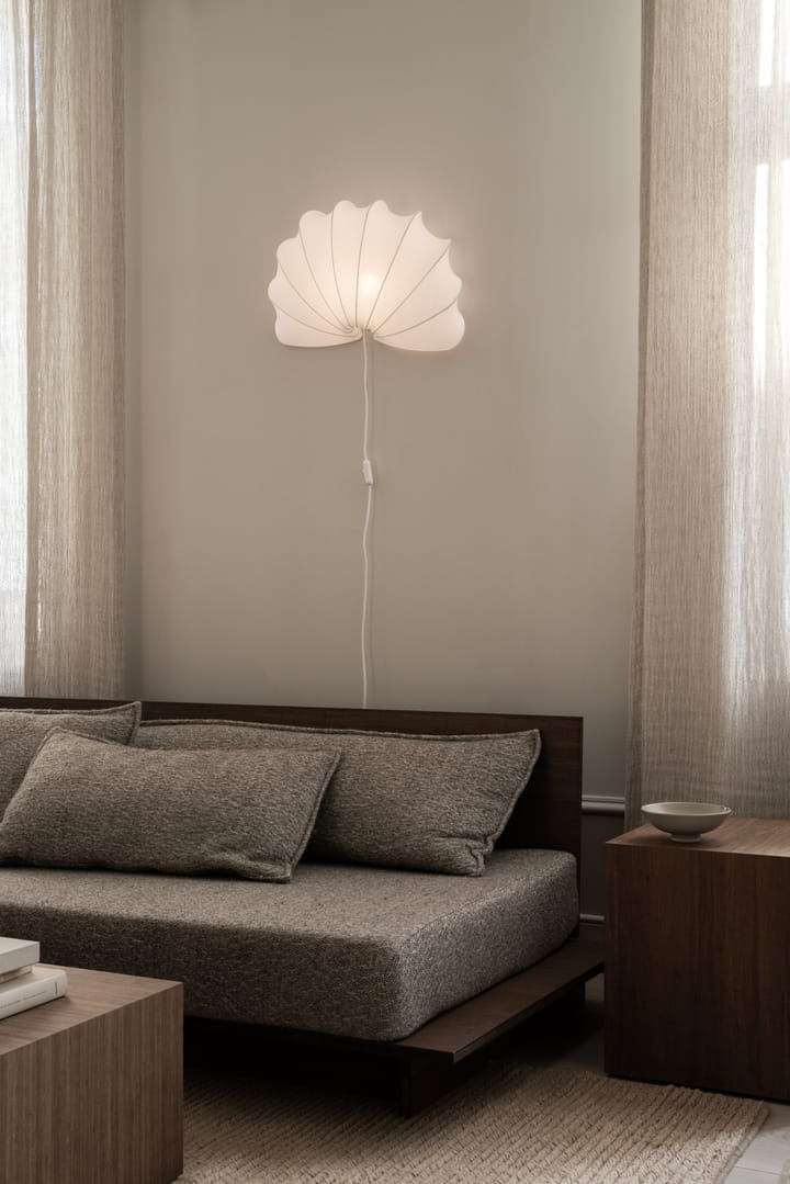 Anna wandlamp L 54 cm, White katoen Watt & Veke