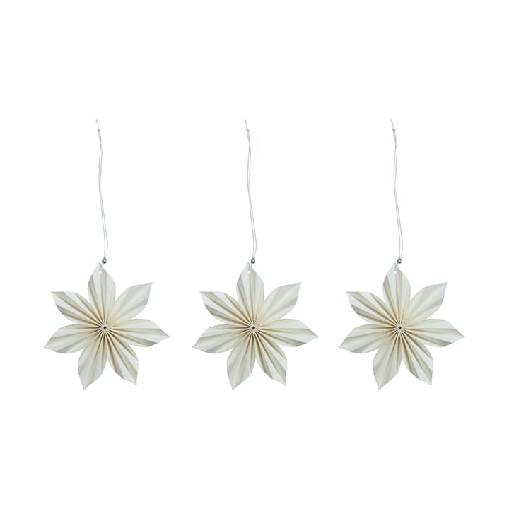 Aurora kerstdecoratie 3-pack - White-brown - Watt & Veke
