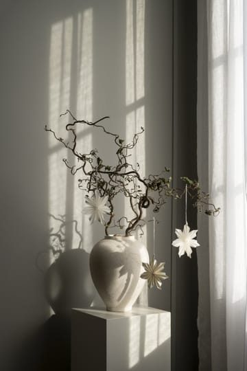 Aurora kerstdecoratie 3-pack - White-brown - Watt & Veke