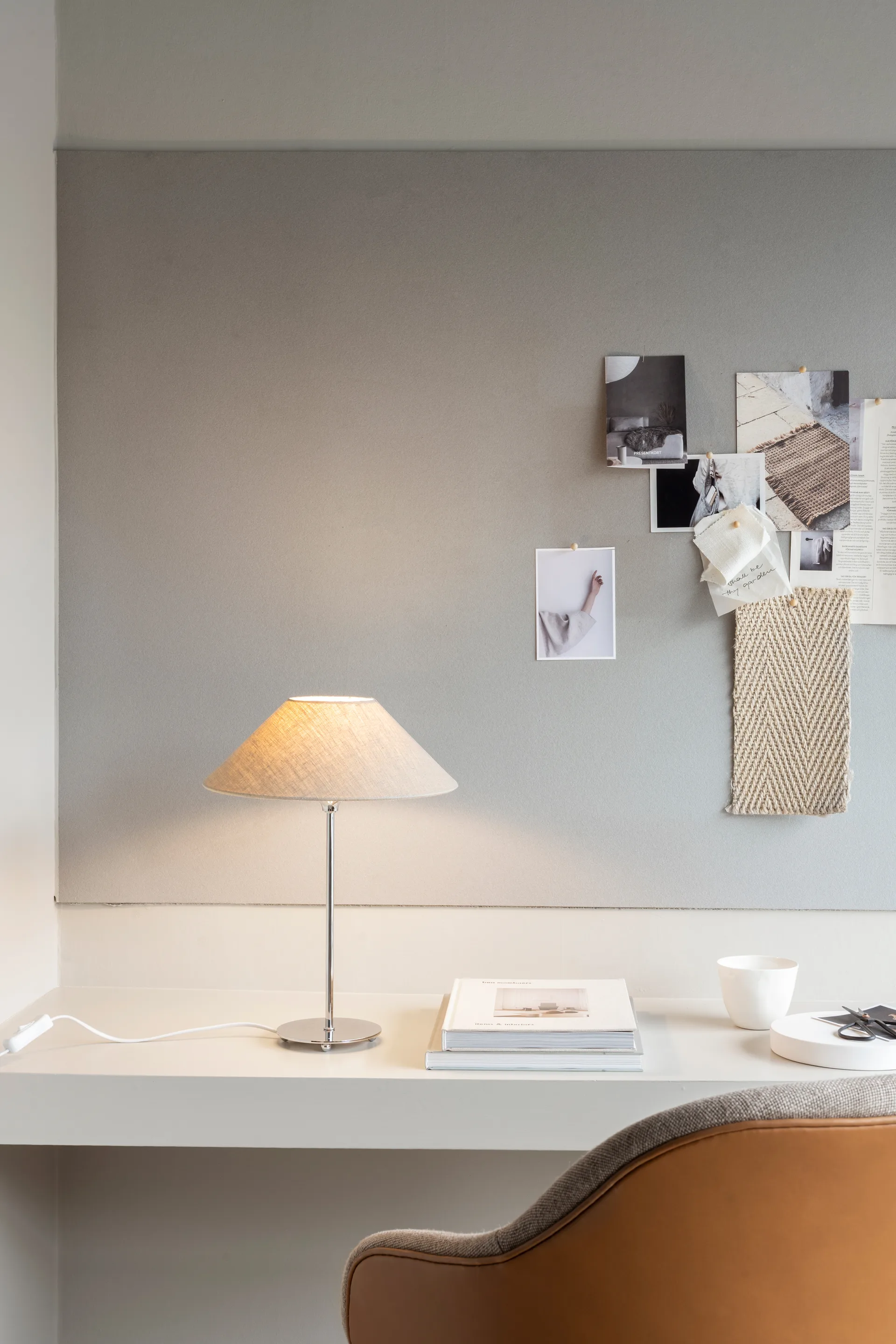 Basic flat lampenkap Ø30 cm, Natuurlijk Watt & Veke