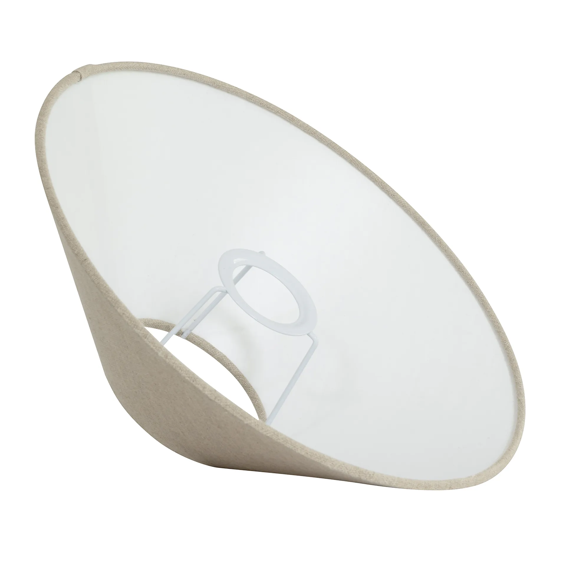 Basic flat lampenkap Ø36 cm, Natuurlijk Watt & Veke