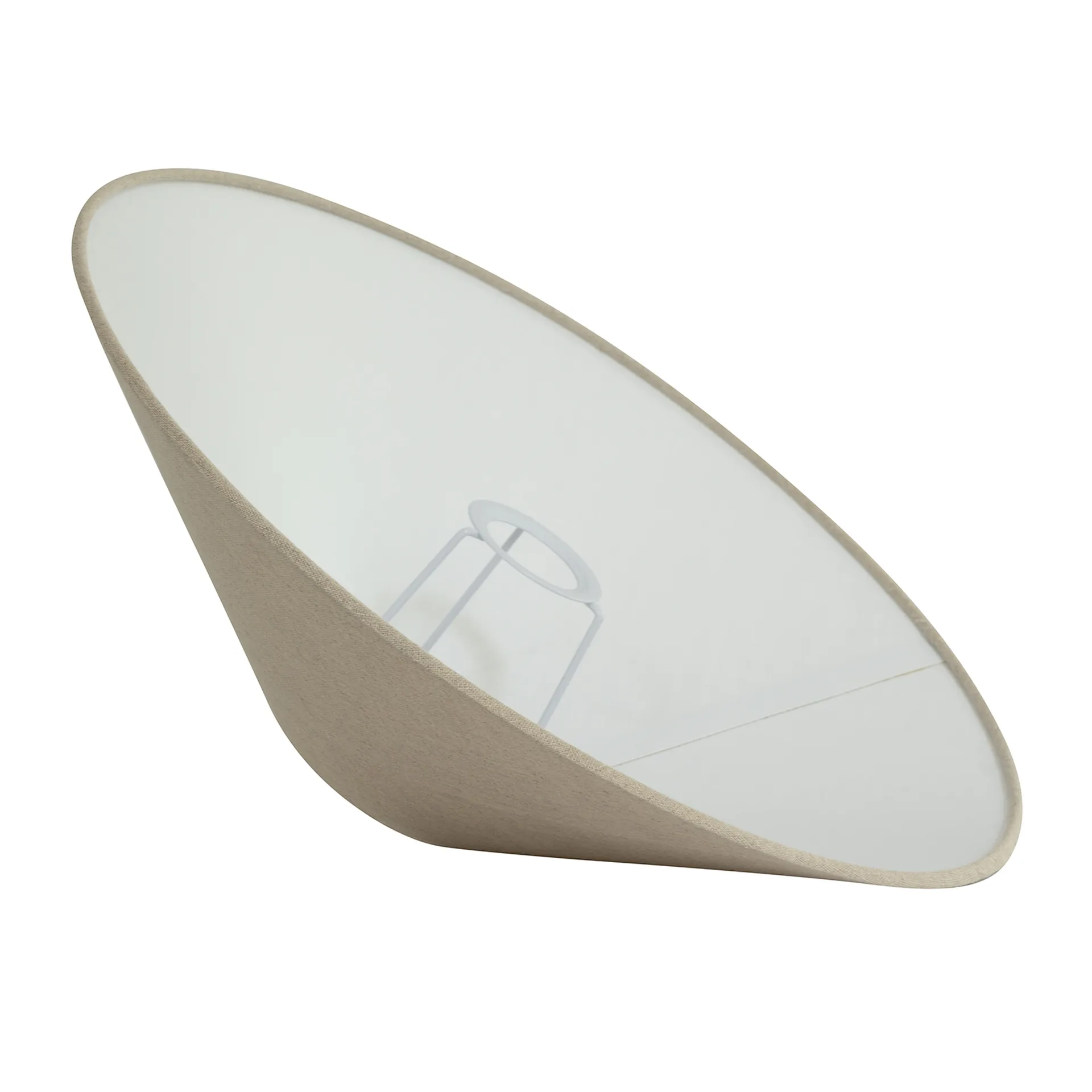 Basic flat lampenkap Ø42 cm, Natuurlijk Watt & Veke