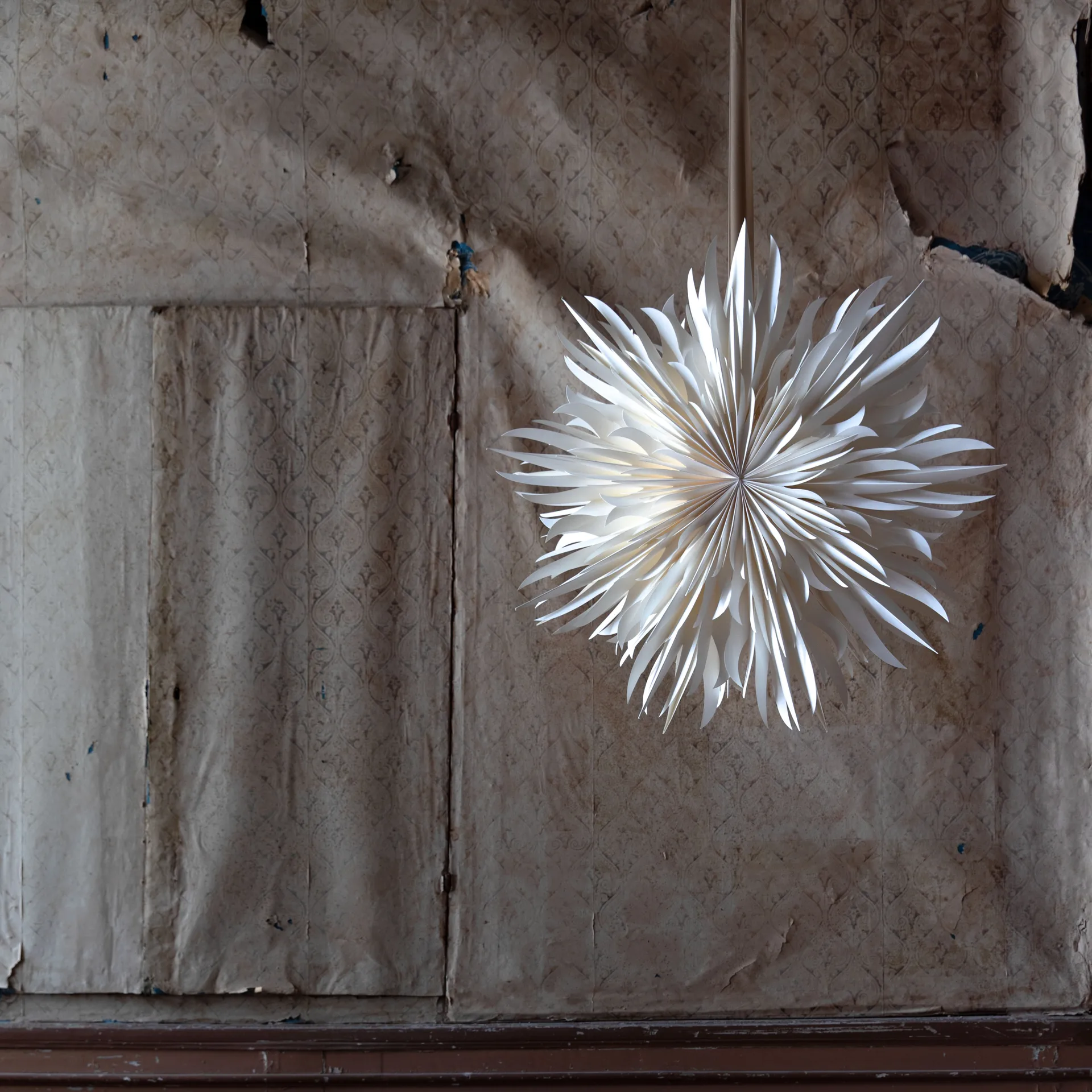 Eldig kerstster Ø70 cm, Wit Watt & Veke