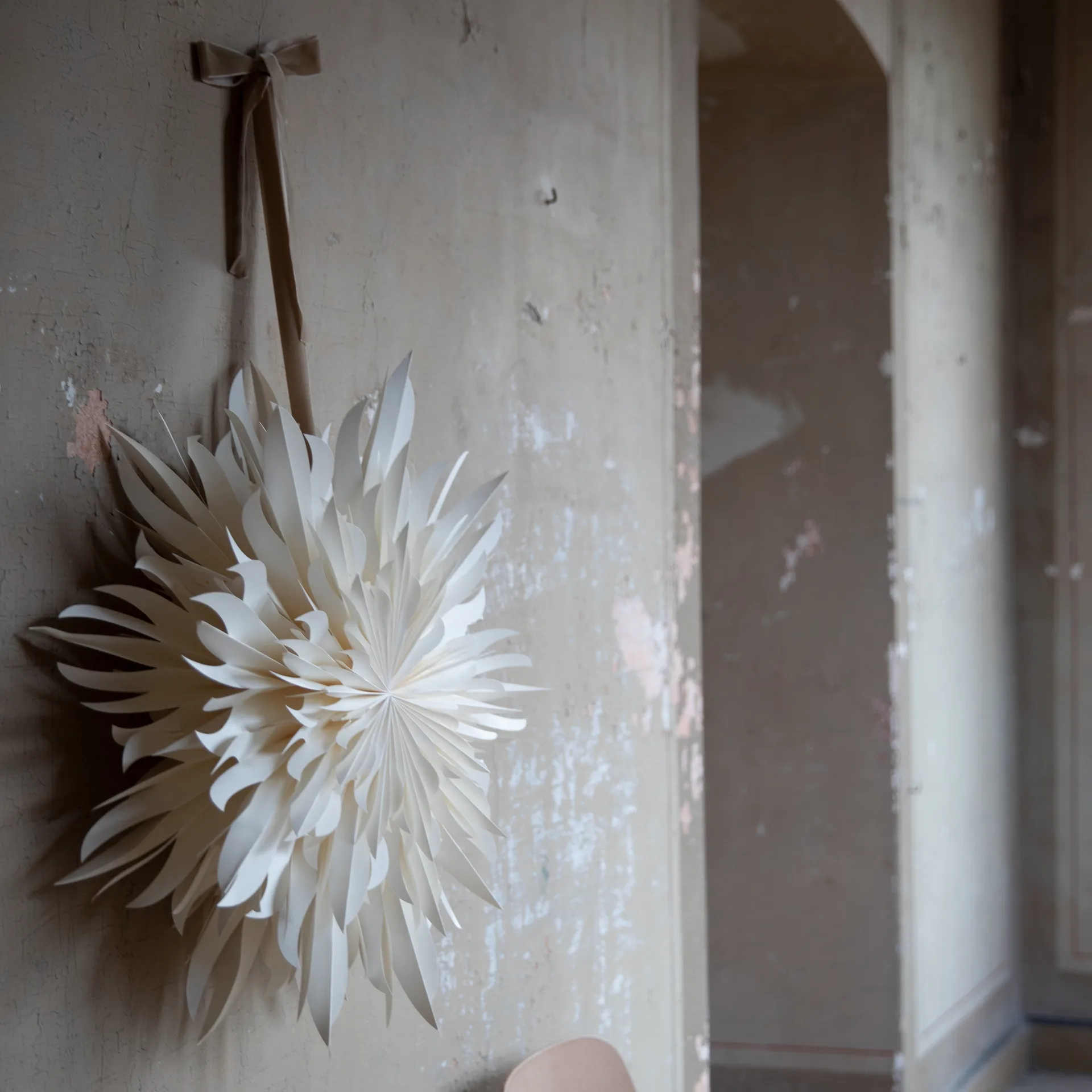 Eldig kerstster Ø70 cm, Wit Watt & Veke