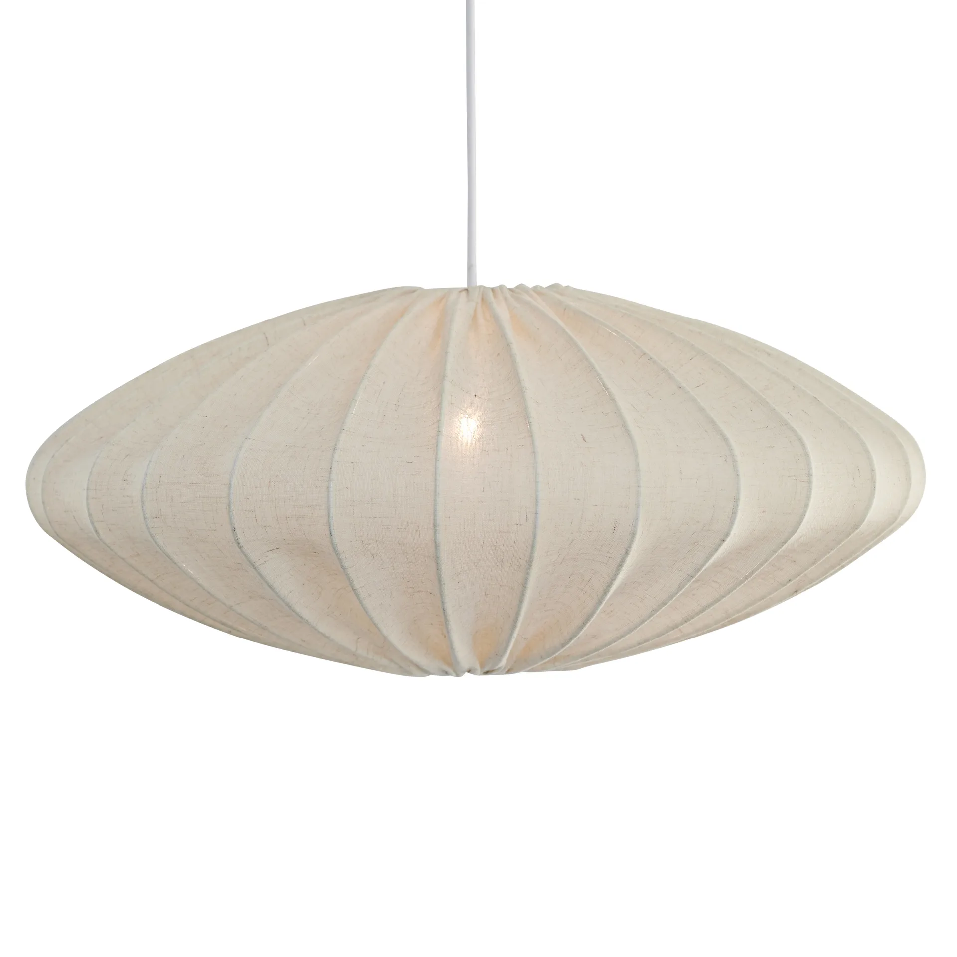 Ellipse lampenkap 65 cm linnen, Natural Watt & Veke