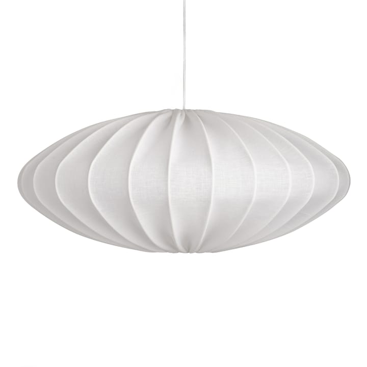 Ellipse lampenkap 65 cm linnen, Wit Watt & Veke