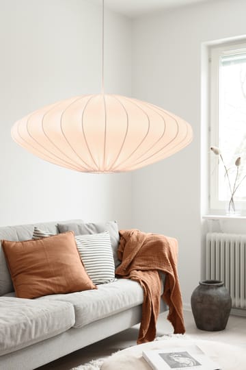 Ellipse lampenkap 65 cm linnen - Wit - Watt & Veke