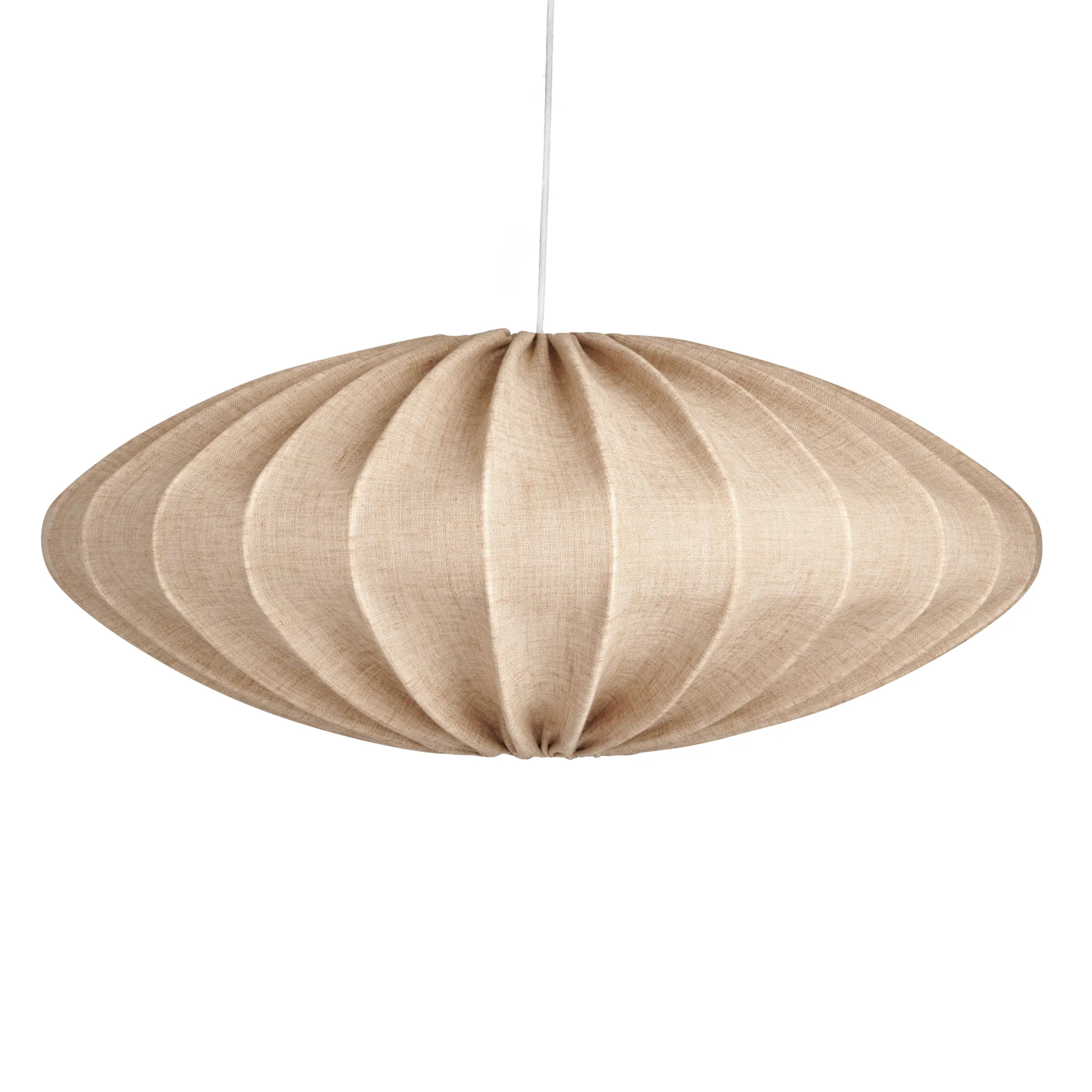 Ellipse lampenkap 65 cm linnen, Zand Watt & Veke