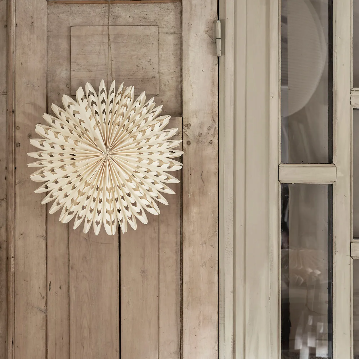 Elvira adventsster 45 cm, Wit Watt & Veke