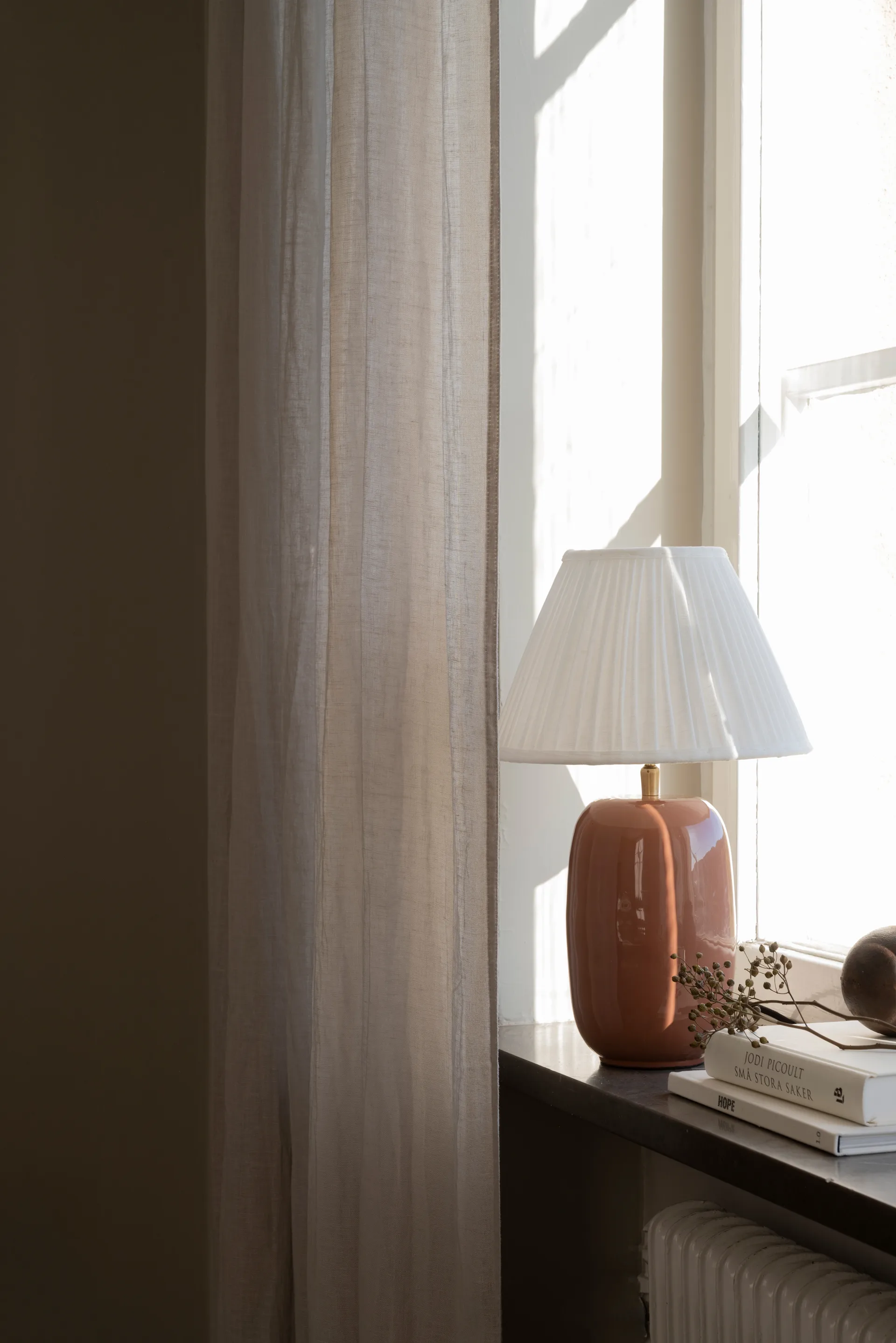 Emily lampvoet Ø12x28,5 cm, Dusty pink Watt & Veke