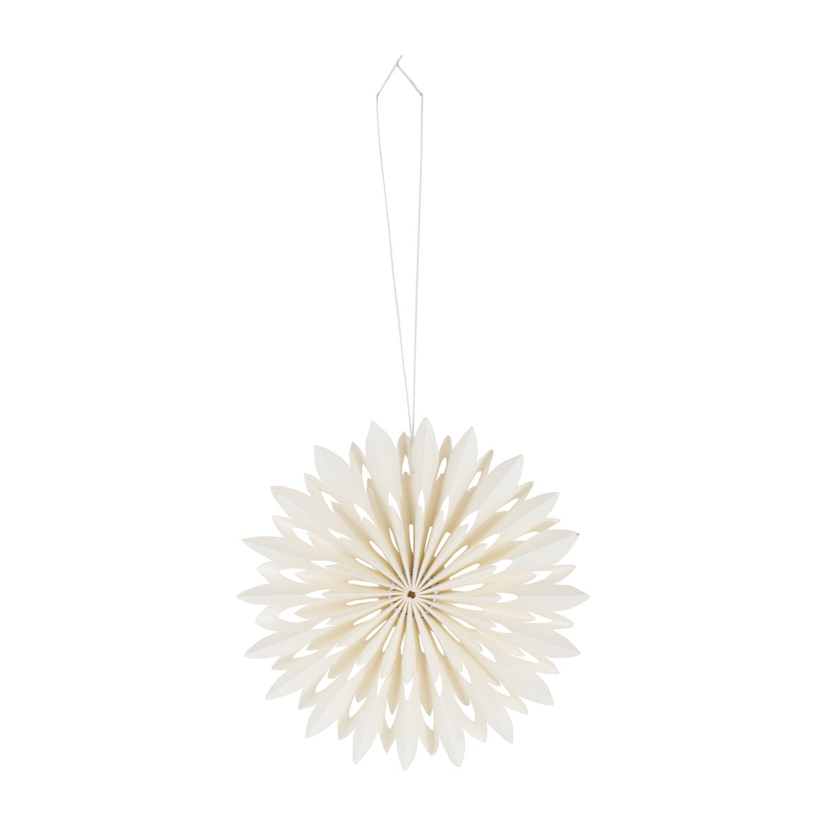 Watt & Veke Flake kersthanger o10 cm Wit | Scandinavisch Interieur | Kerstdecoraties | Wit