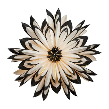 Freja adventsster Ø50 cm - Wit-zwart - Watt & Veke