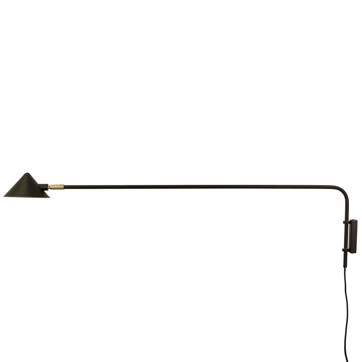 Kelly wandlamp lange arm - Zwart-goud - Watt & Veke