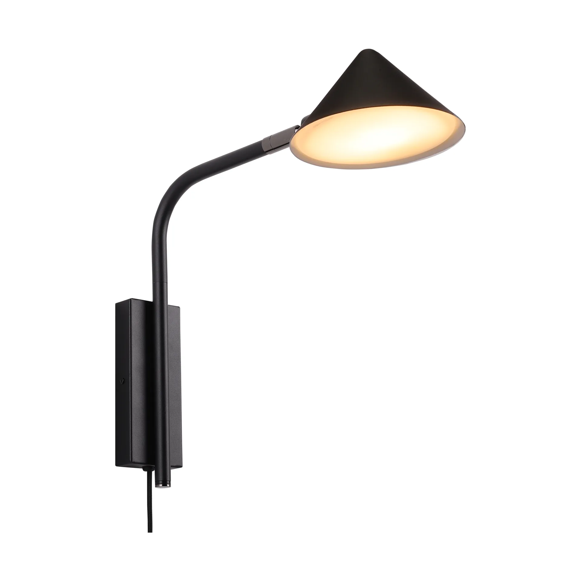 Kuro wandlamp, Black, Ø14x32 cm, wall Watt & Veke