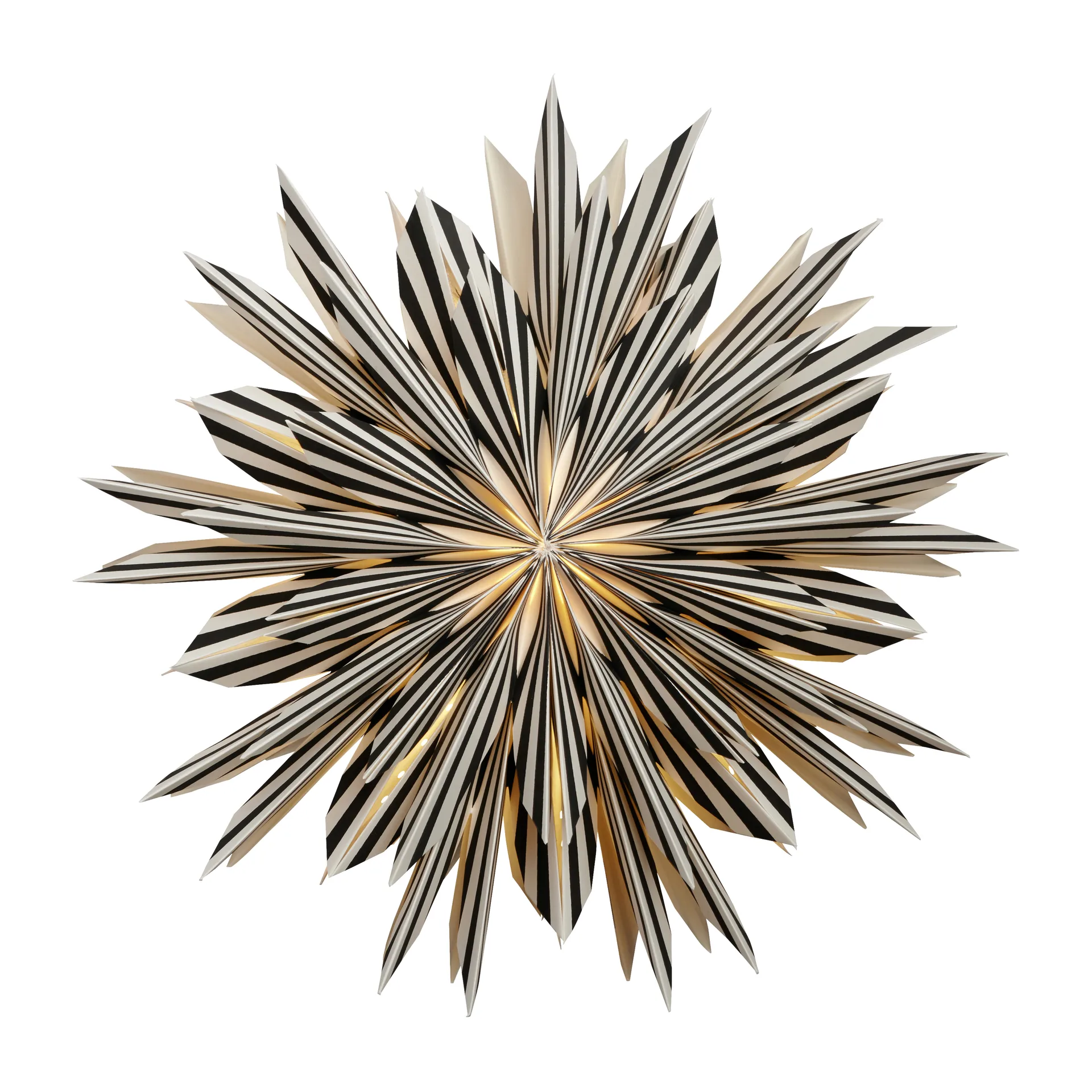 Leah adventsster Ø50 cm, Zwart-wit Watt & Veke