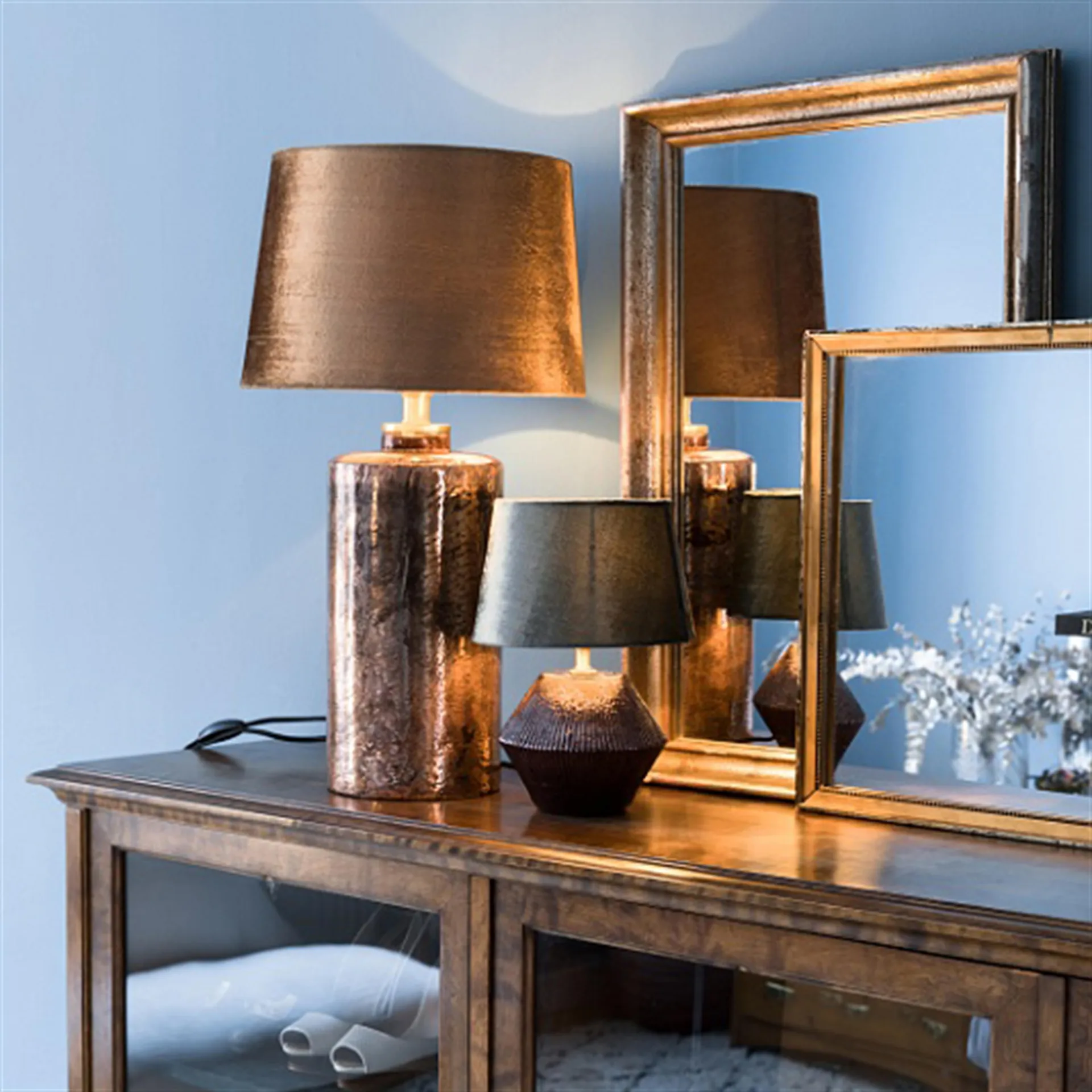 Lola lampenkap 33 cm, goud Watt & Veke