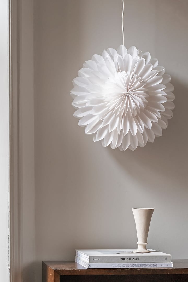 Lotus adventsster Ø44 cm, Wit Watt & Veke