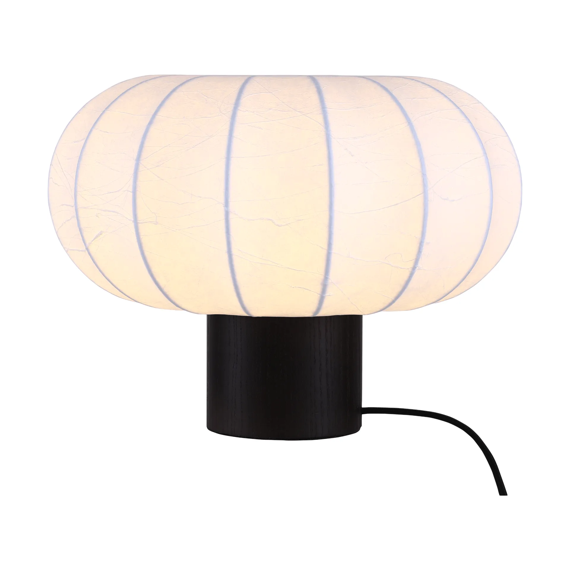 Lunari tafellamp, White-donker essenhout, Ø32x24 cm Watt & Veke
