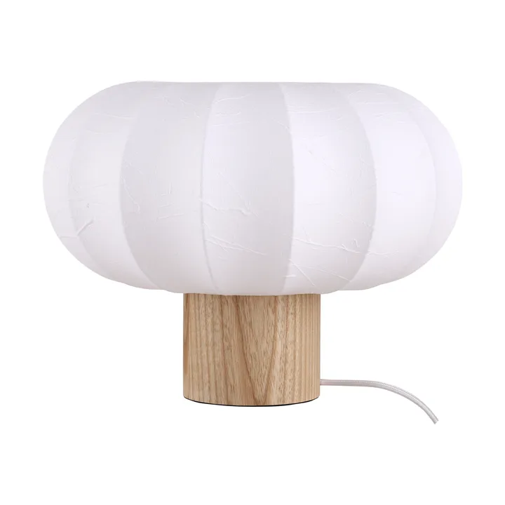 Lunari tafellamp - White-naturel essenhout, Ø32x24 cm - Watt & Veke