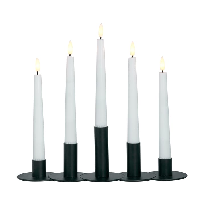 Lykke combineerbare kandelaar incl. 5 ledlampjes - Black - Watt & Veke