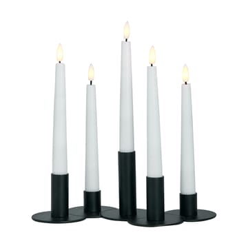 Lykke combineerbare kandelaar incl. 5 ledlampjes - Black - Watt & Veke