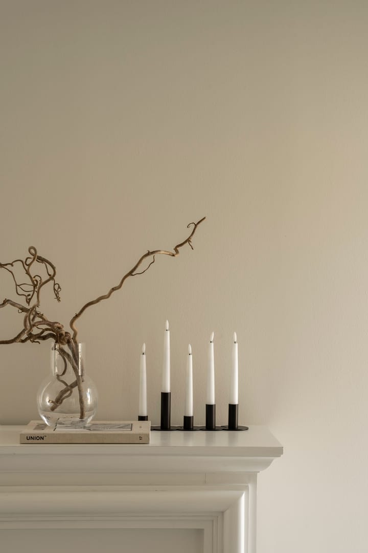 Lykke combineerbare kandelaar incl. 5 ledlampjes, Black Watt & Veke