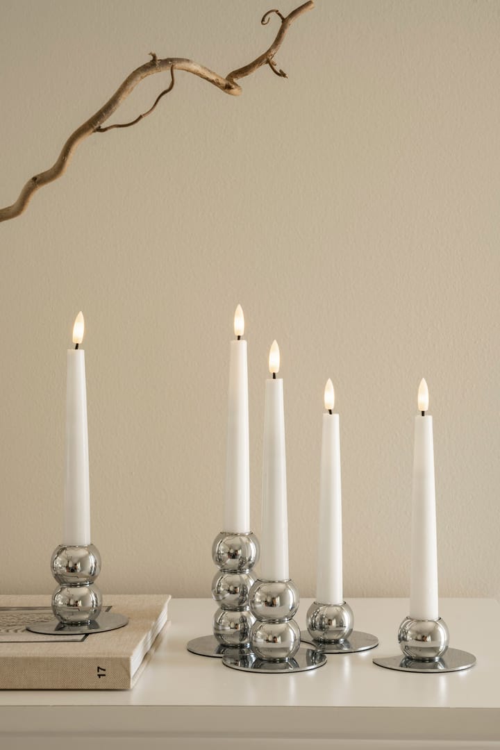 Lykke combineerbare kandelaar incl. 5 ledlampjes, Chrome Watt & Veke