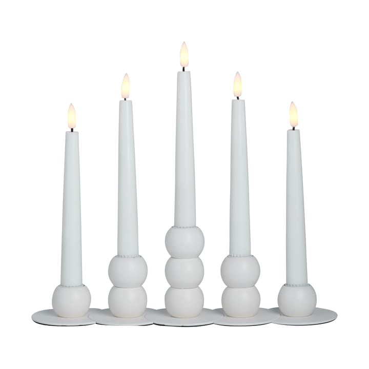 Lykke combineerbare kandelaar incl. 5 ledlampjes - White - Watt & Veke