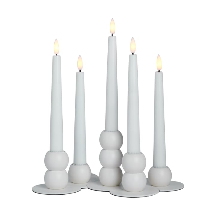 Lykke combineerbare kandelaar incl. 5 ledlampjes, White Watt & Veke